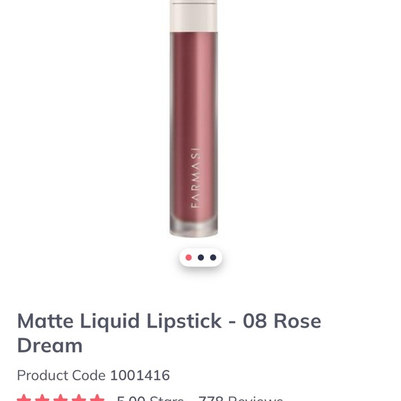 Farmasi Pink Liquid lipstick with Creamy matte Texture - Picture 2 of 6